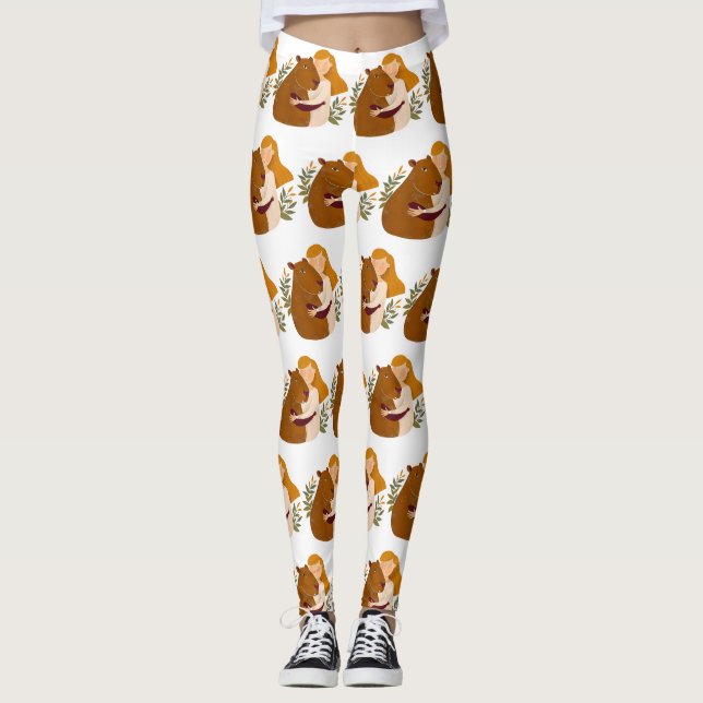 Arte inspirou leggings de capybara (Frente)