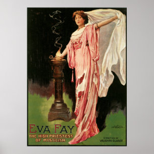 Arte mágica do poster do vintage