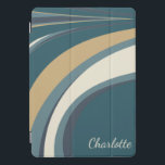 Arte mármore na moda-Abstrato no teal personalizad<br><div class="desc">Abstrato Marble de arte única em capa de ipad personalizada azul e verde</div>