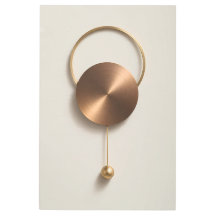 Arte Metálica Escultural em Bronze Escovado Minima