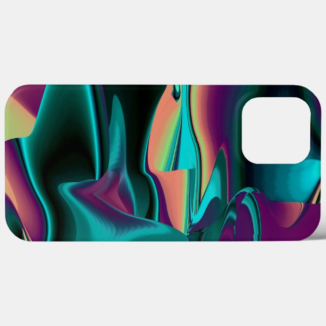 Arte Metálica Metálica Futurística Abstrato 3D (Verso (horizontal))
