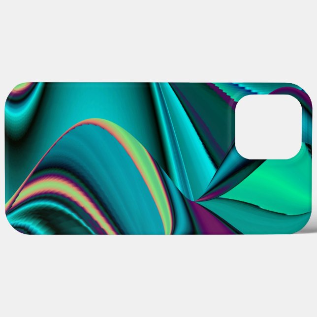 Arte Metálica Metálica Futurística Abstrato 3D (Verso (horizontal))
