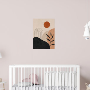 Arte Minimalista Abstrata Impressão em Parede Neut