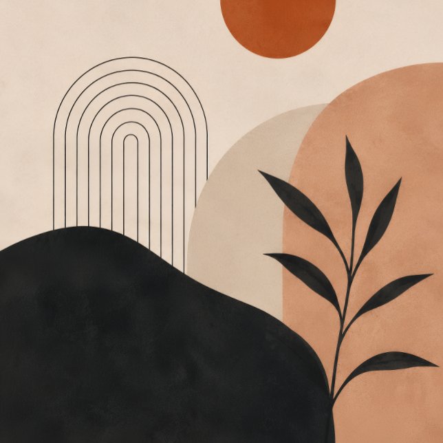 Arte Minimalista Abstrata Impressão em Parede Neut (Criador carregado)
