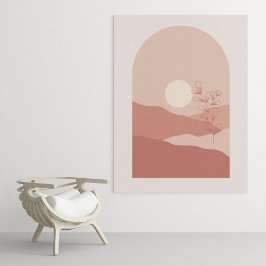 Arte moderna boho impressão de arte de parede em p