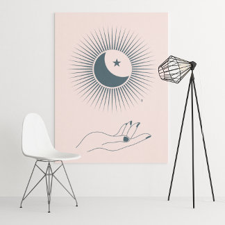 Arte moderna boho Impressão de arte de parede em p