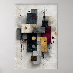 Arte Moderna de Parede, Impressão Minimalista Abst
