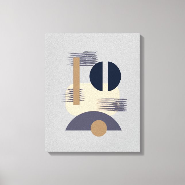 Arte Monocromática de Canvas Minimalista (Frente)