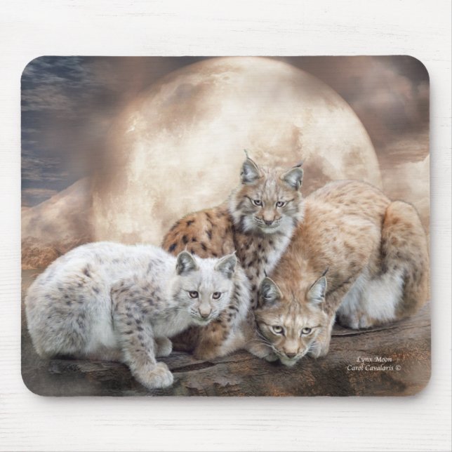 Arte Mousepad da lua do lince (Frente)