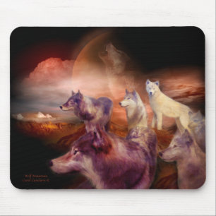 Arte Mousepad da montanha do lobo