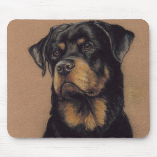 Arte Mousepad do cão de "Rottweiler" (Frente)