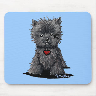 Arte Mousepad do cão do Affenpinscher
