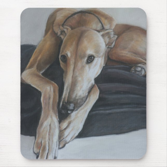 Arte Mousepad do cão do galgo (Frente)