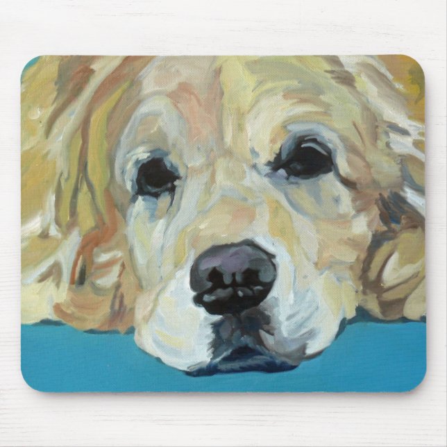 Arte Mousepad do golden retriever (Frente)