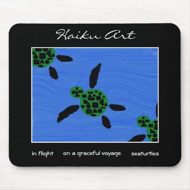Arte Mousepad dos haicais de Seaturtles (Frente)