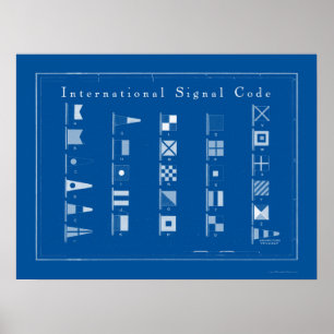 Arte náutica do poster da bandeira