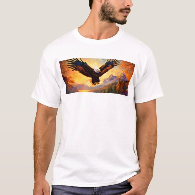 Arte Nouveau Eagle T-Shirt Design - Mística (Frente)