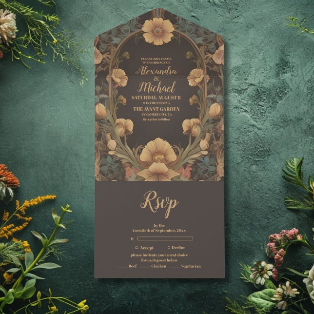Arte Nova Floral Decorativa Casamento (Criador carregado)