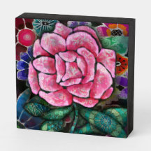 Arte Novo Botânico Floral Caprichoso Rosa Cor-de-R