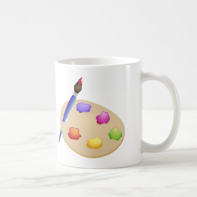 ARTE obtida?  Pinte a caneca de café da paleta (Direita)
