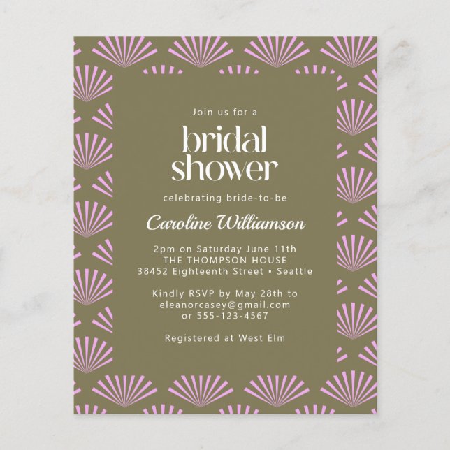 Arte Orçamental Deco Ventiladores de Oliva e Chá d (Frente)