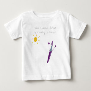 Arte original bonita na camiseta de aniversário do