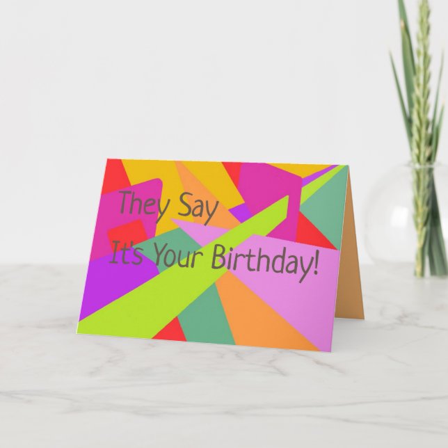 Arte original de Digitas no cartão de aniversário (Frente)