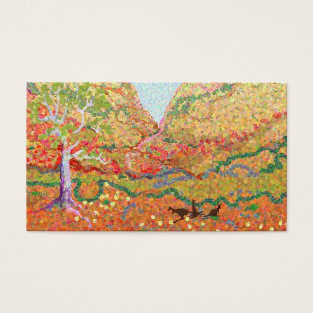 Arte paisagística australiana com cangurus (Frente)