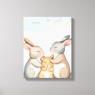 Arte para parede de berçário - Impressão em Tela -