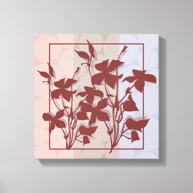 Arte Pastel da parede das canvas da folha de (Frente)
