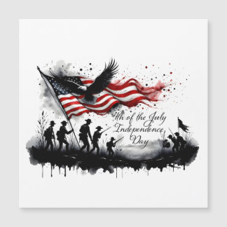 Arte Patriótica do Dia 4 de Julho com Bandeira e S