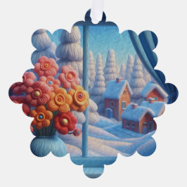 Arte personalizada das flores de inverno