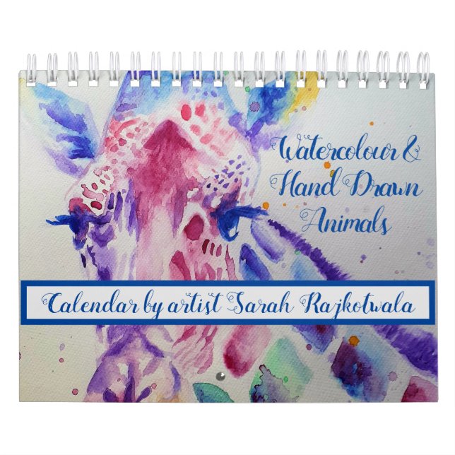 Arte Pintada Pintada Com Calendário De Animais De  (Capa)