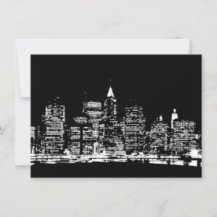 Arte Pop Convite Cidade de Nova York