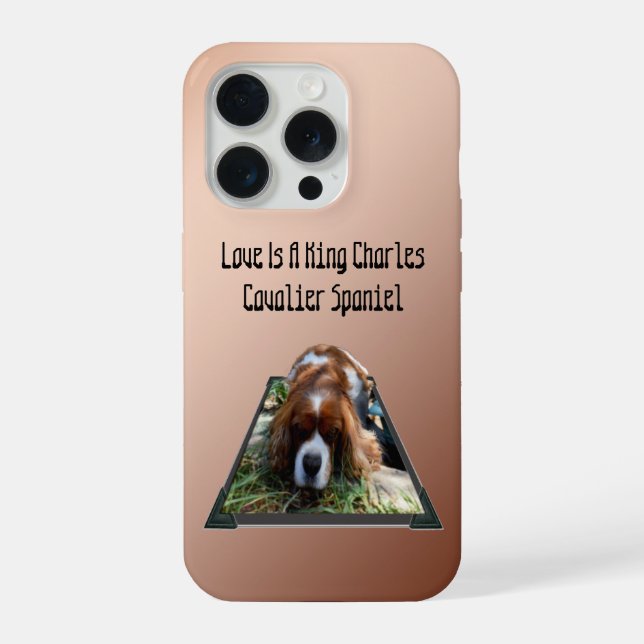 Arte Popout do Cavalier Spaniel,  (Verso)