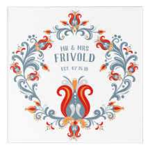 Arte popular escandinava Arte acrílica de parede