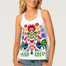 Arte popular polonesa - padrão dos bordados florai