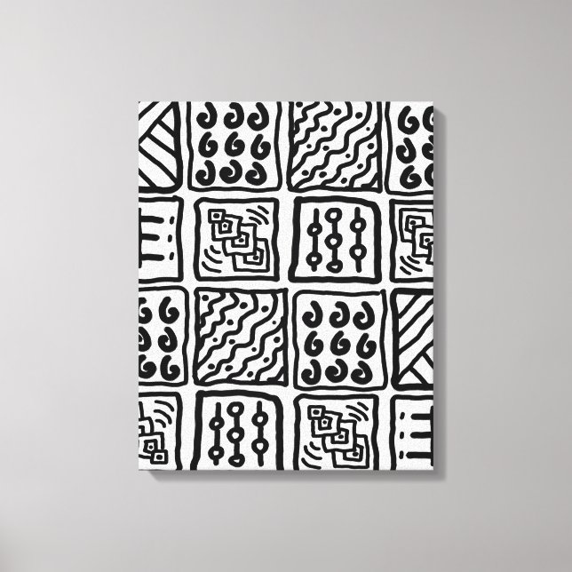 Arte Primitiva na Canvas (Frente)