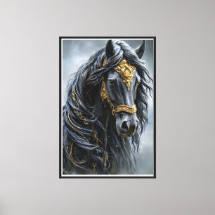 "Arte Realista de Muro de Canvas Cavalo - Natureza
