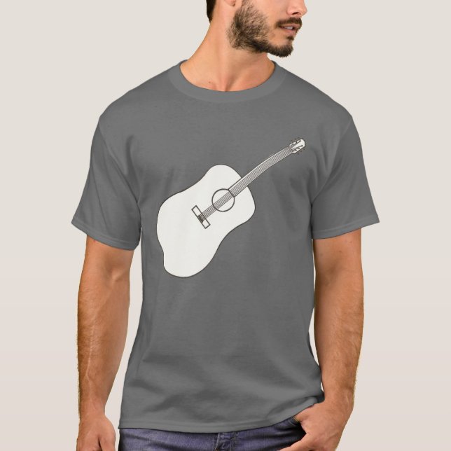 Arte resumida - camisas de desenho de violão (Frente)