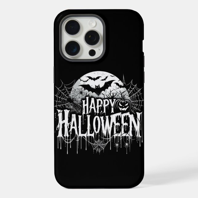 Arte retrô de feliz Halloween (Verso)