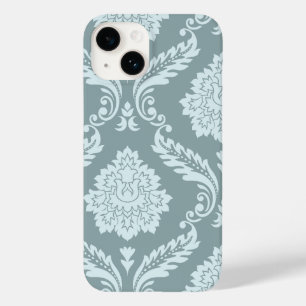 Arte Rococó Damask I Azul Ovo de Pato+Turquesa