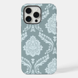 Arte Rococó Damask I Azul Ovo de Pato+Turquesa