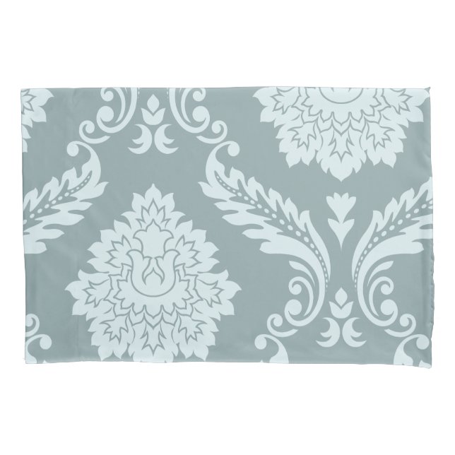 Arte Rococó Damask I Azul Ovo de Pato+Turquesa (Frente)