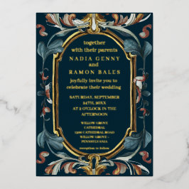 Arte romântica de nouveau gold