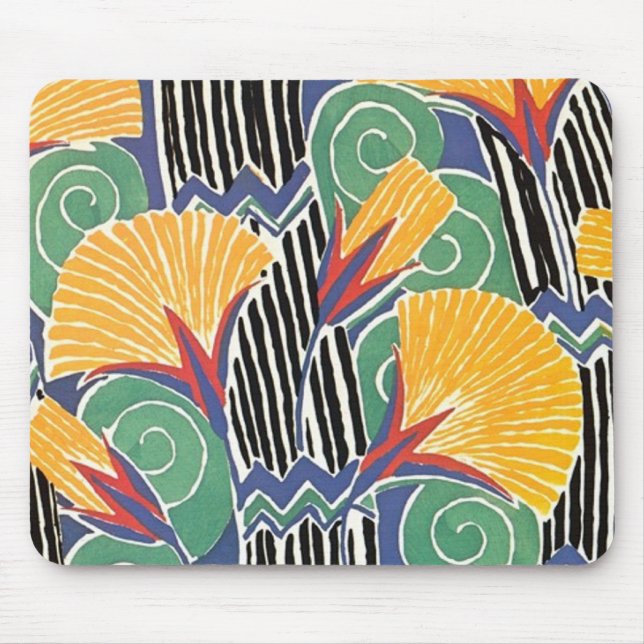Arte Selvagem Deco Floral Mousepad (Frente)