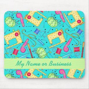 Arte Sewing personalizada turquesa Mousepad