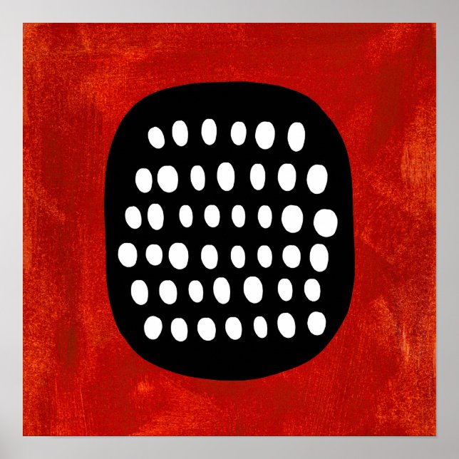 Arte simples branca e Poster vermelha (Frente)