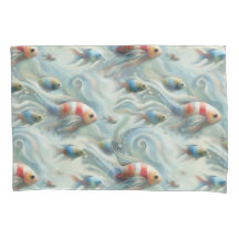 Arte submarina de Peixe e Coral em tintas acrílica