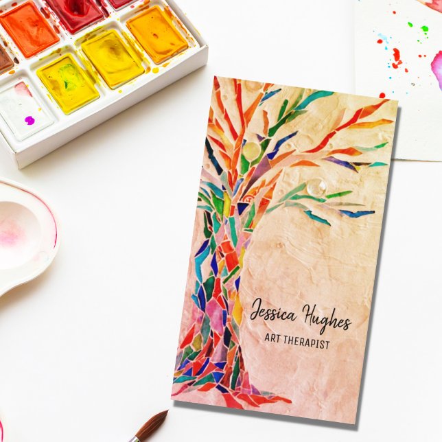 Arte Terapista Cartão de visita (Criador carregado)